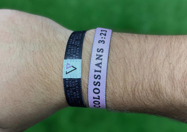 Colossians 3:23 Bracelet, Vencer Co reversible wristband, photo 2