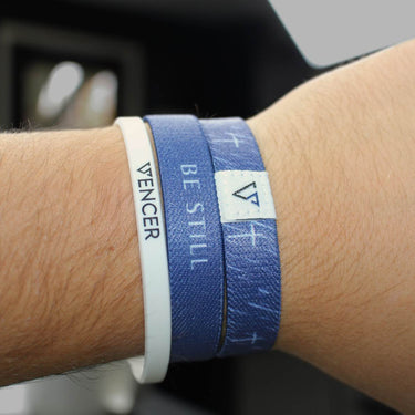 Be Still Bracelet, Vencer Co reversible wristband, photo 2