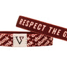 Respect The Game (Maroon) Dunk x Vencer Bracelet, Vencer Co reversible wristband, photo 1