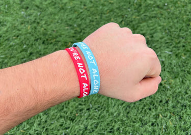 you're not alone - wristband