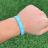 you're not alone - wristband blue